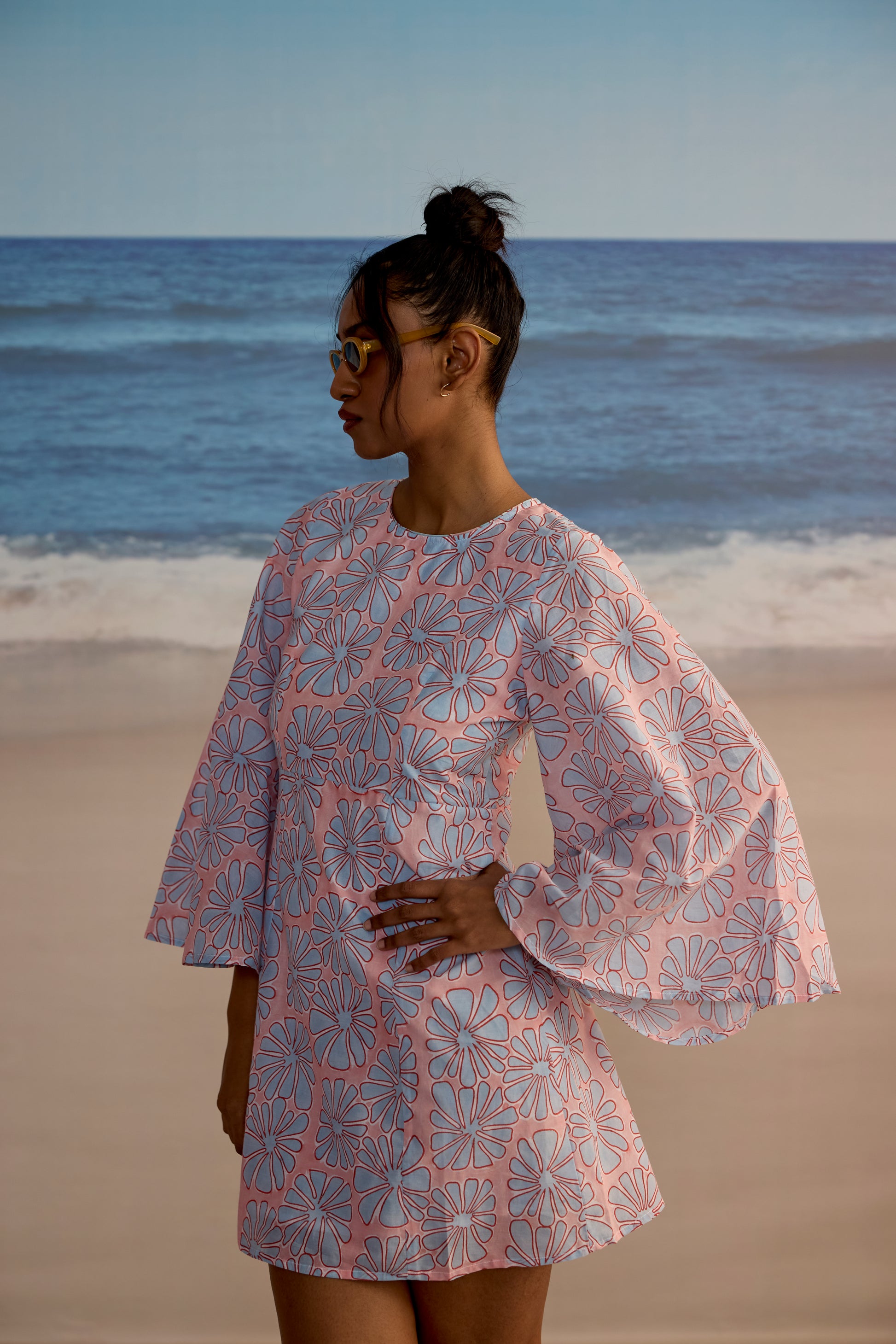 tropical print beach dress Cupshe Road Trip Tropical Maxi Dress - Turquoise