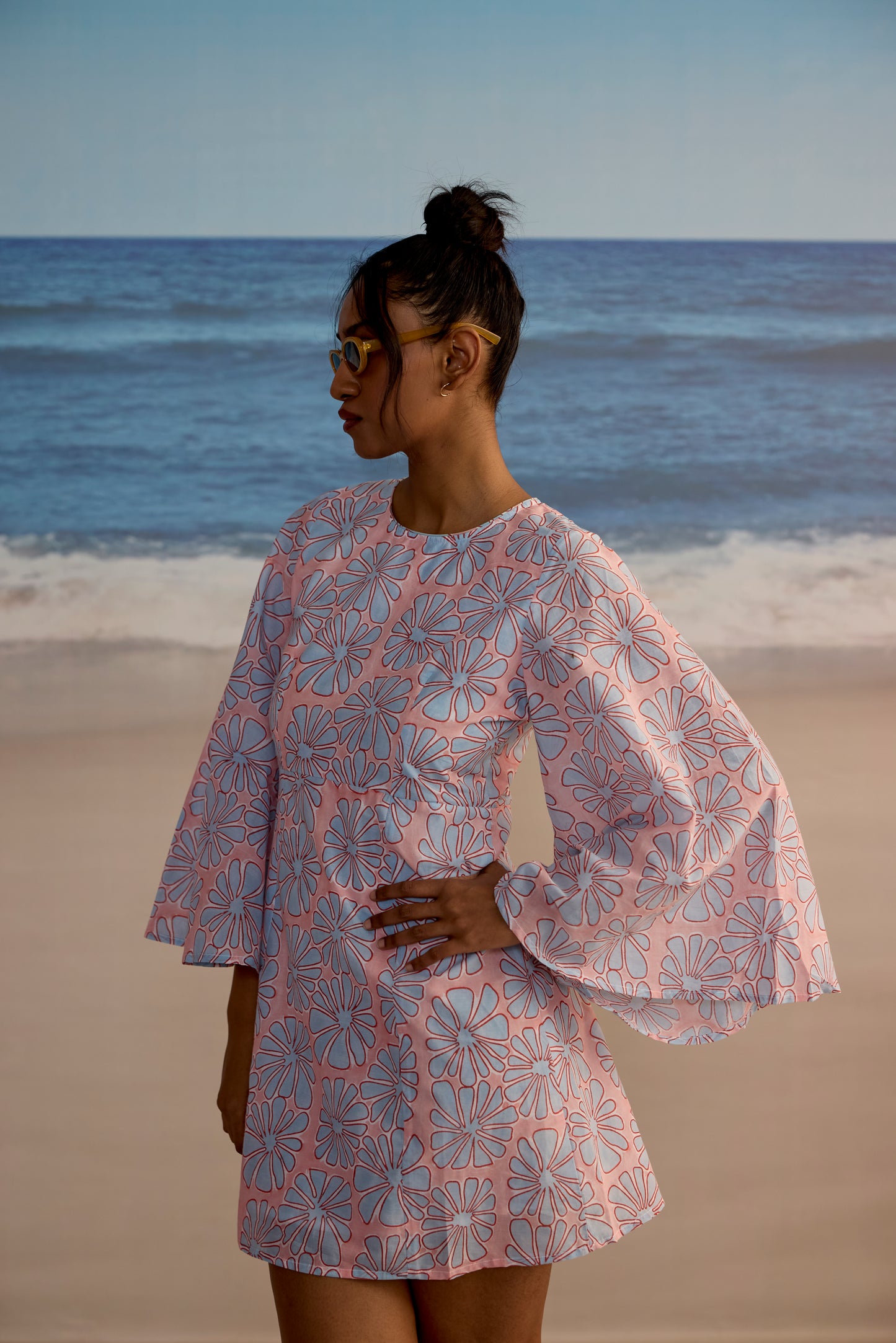 Mary Dress in Tropical Print