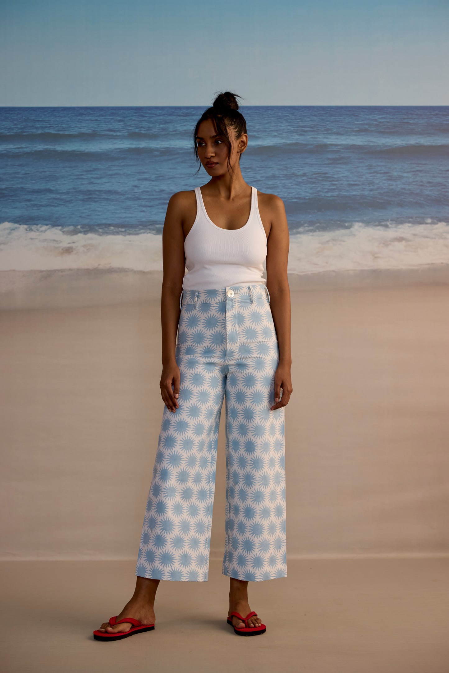 Disco Pants in Sun Print