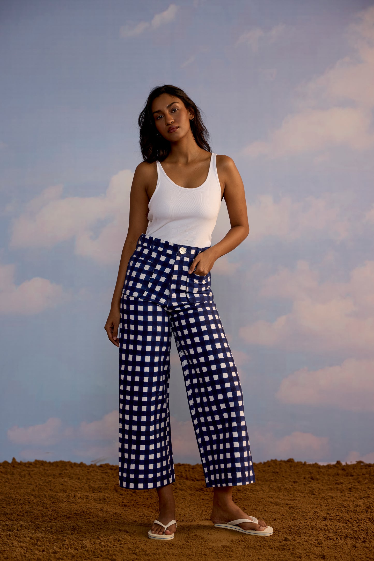 Painter Pant in Gingham Print