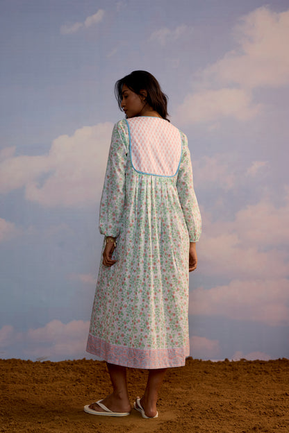 Kitty Dress in Blueberry Print