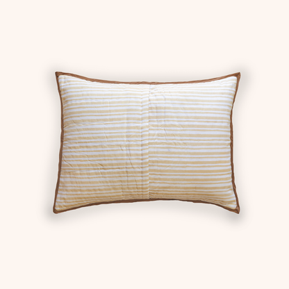 King Razai Sham in Poppy Stamp, Chicory Coffee & Almond Bluff