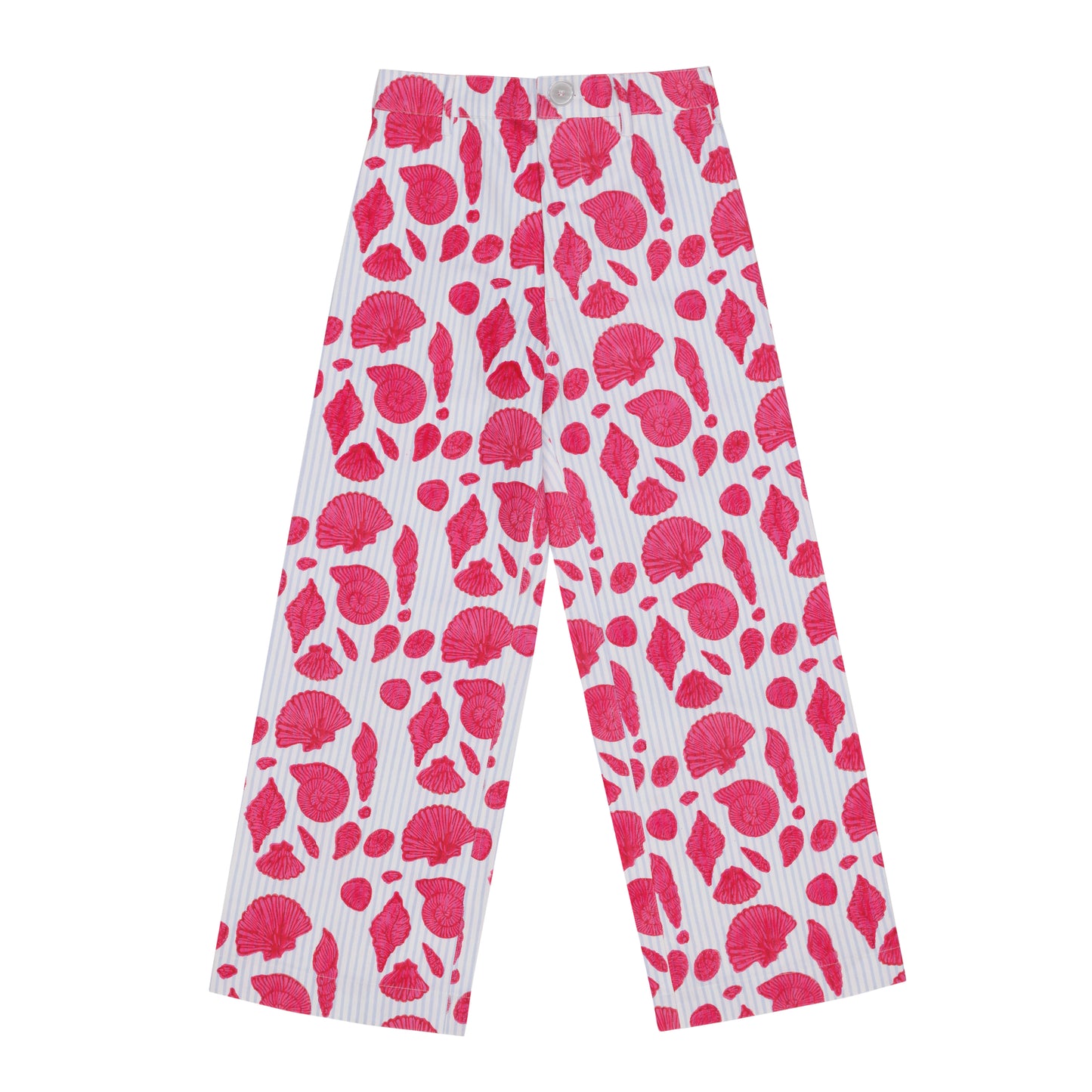 Disco Pant in Sea Shell on Thin Stripe
