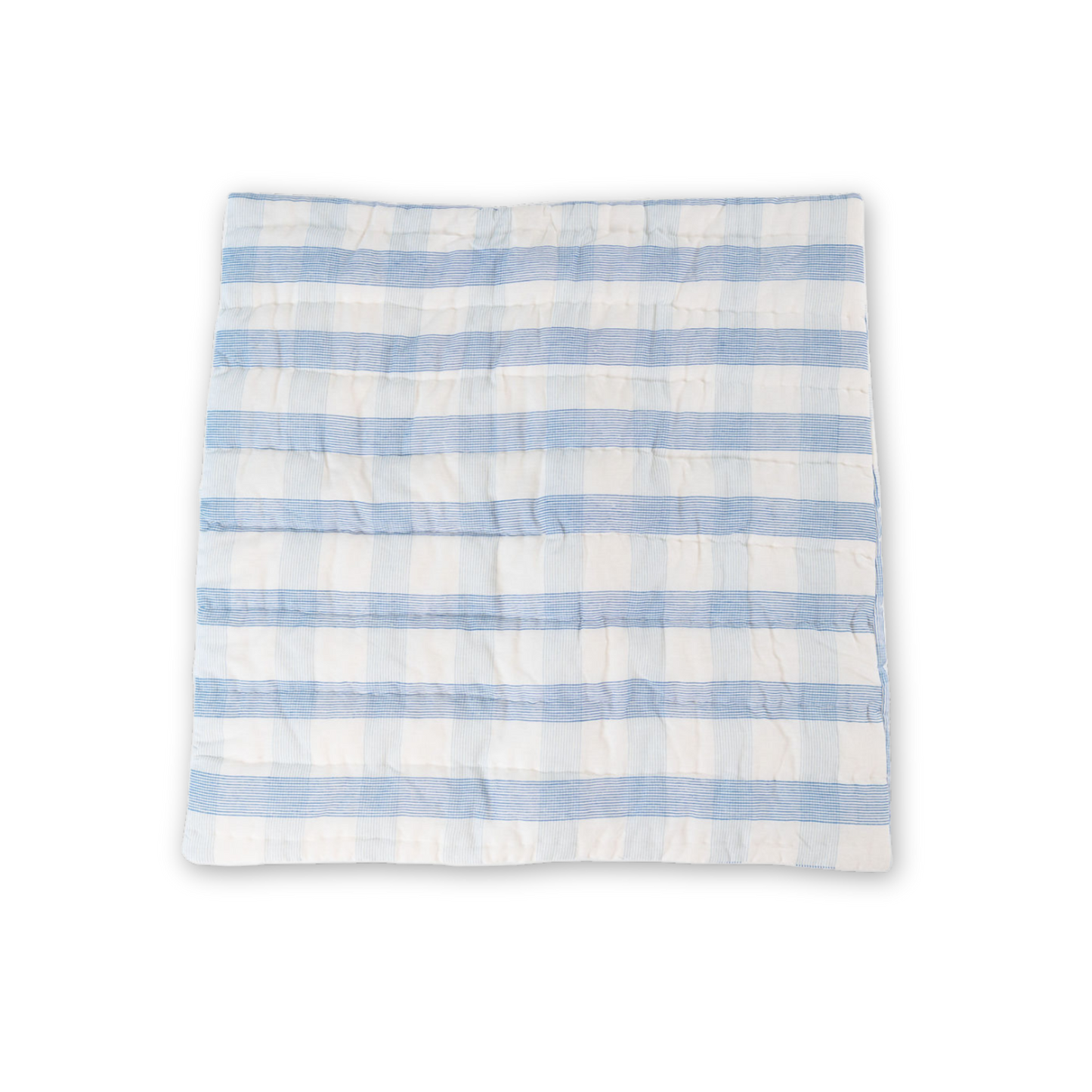 Euro Razai Sham in Weave Print, Directoire Blue