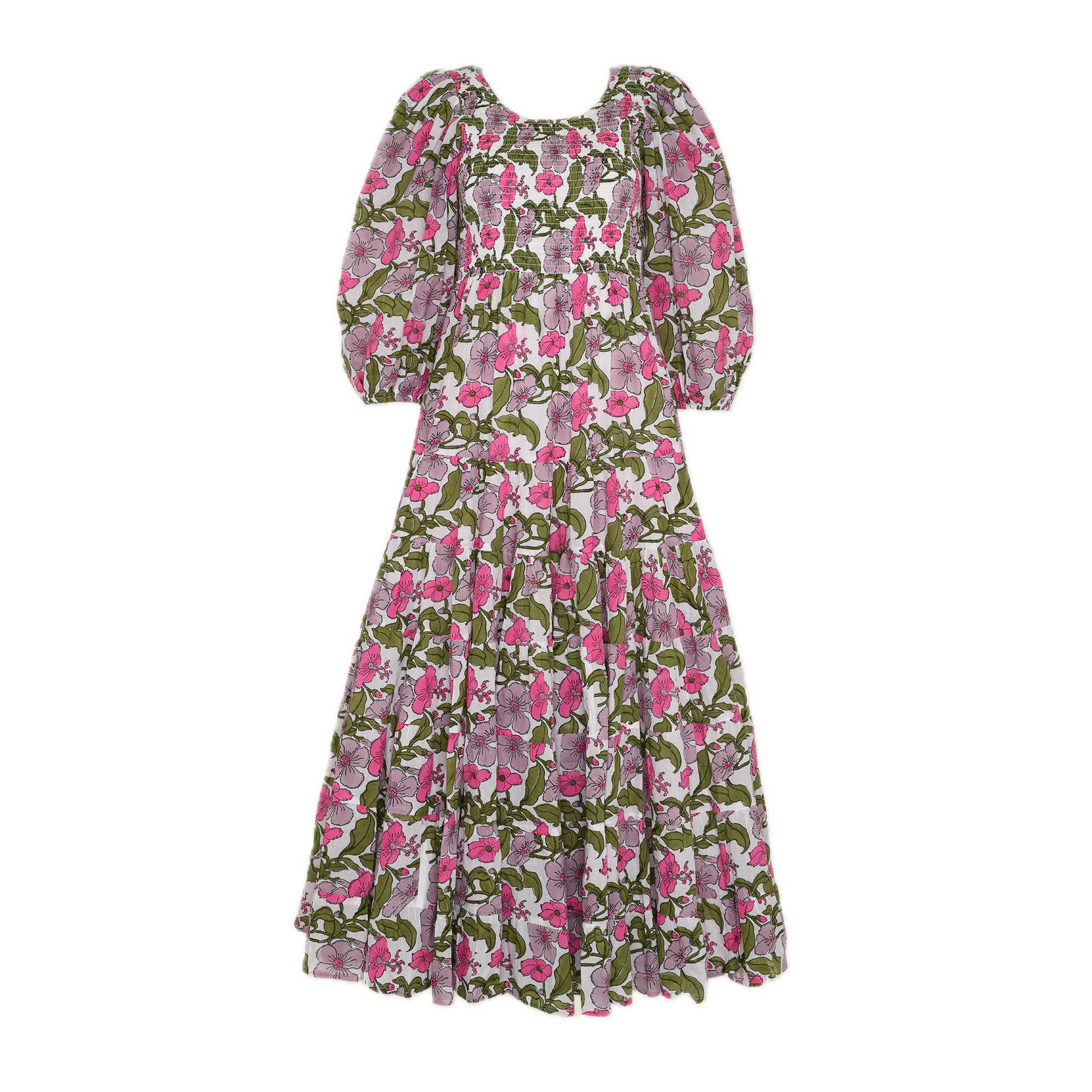 Alice Dress in Flower Power Print | SZ Blockprints – SZ Alice Dress in Flower Power Print | SZ Blockprints – SZ