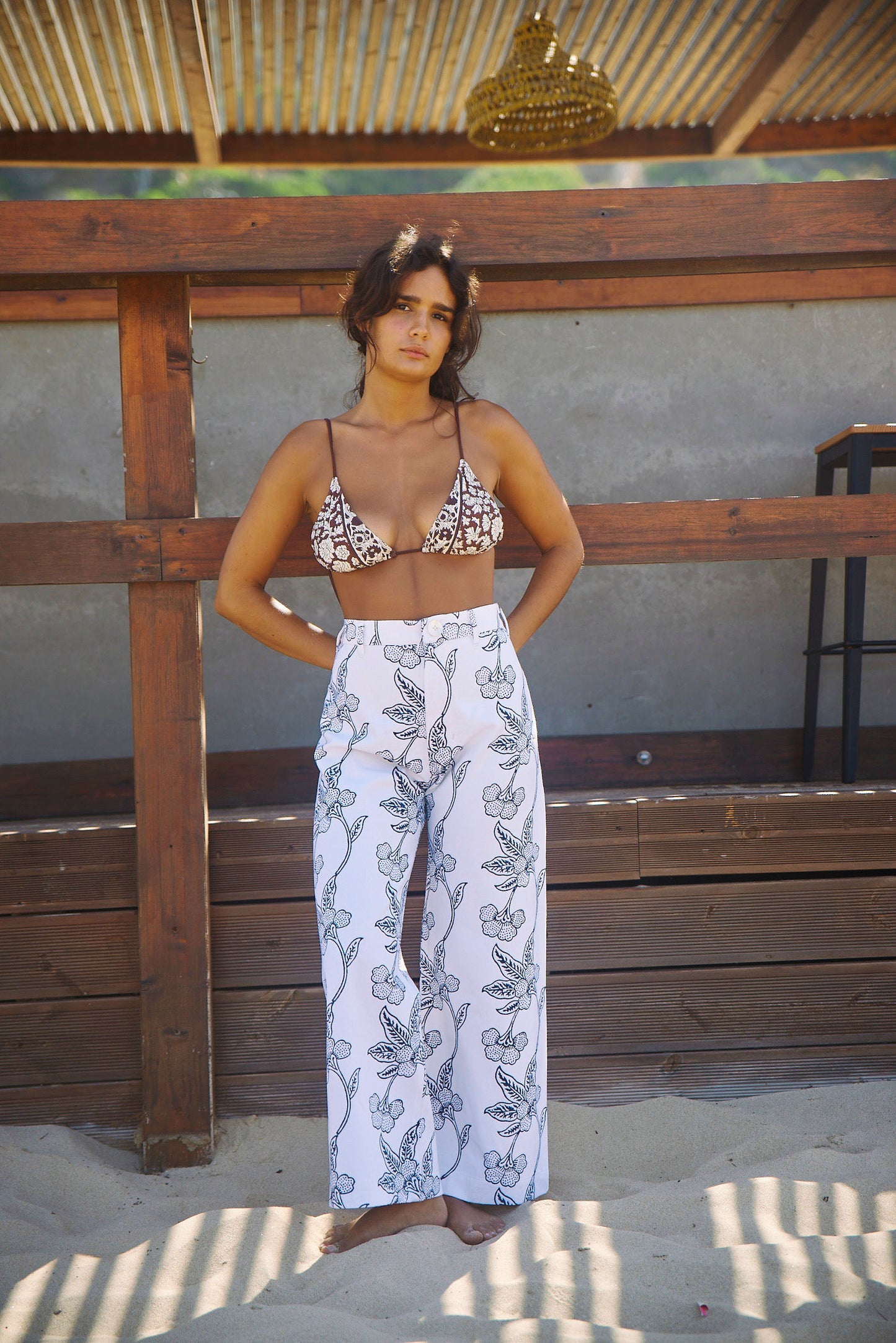 Final Sale: Disco Pants in Orchid Print