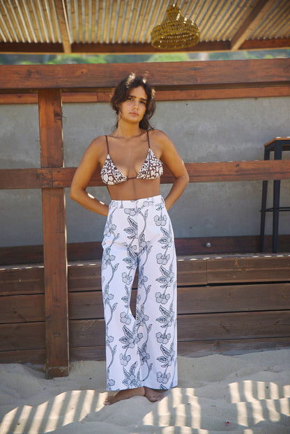Final Sale: Disco Pants in Orchid Print