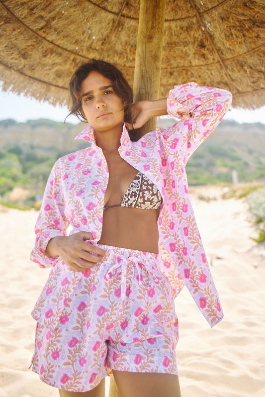 Drawstring Short in Essa Print