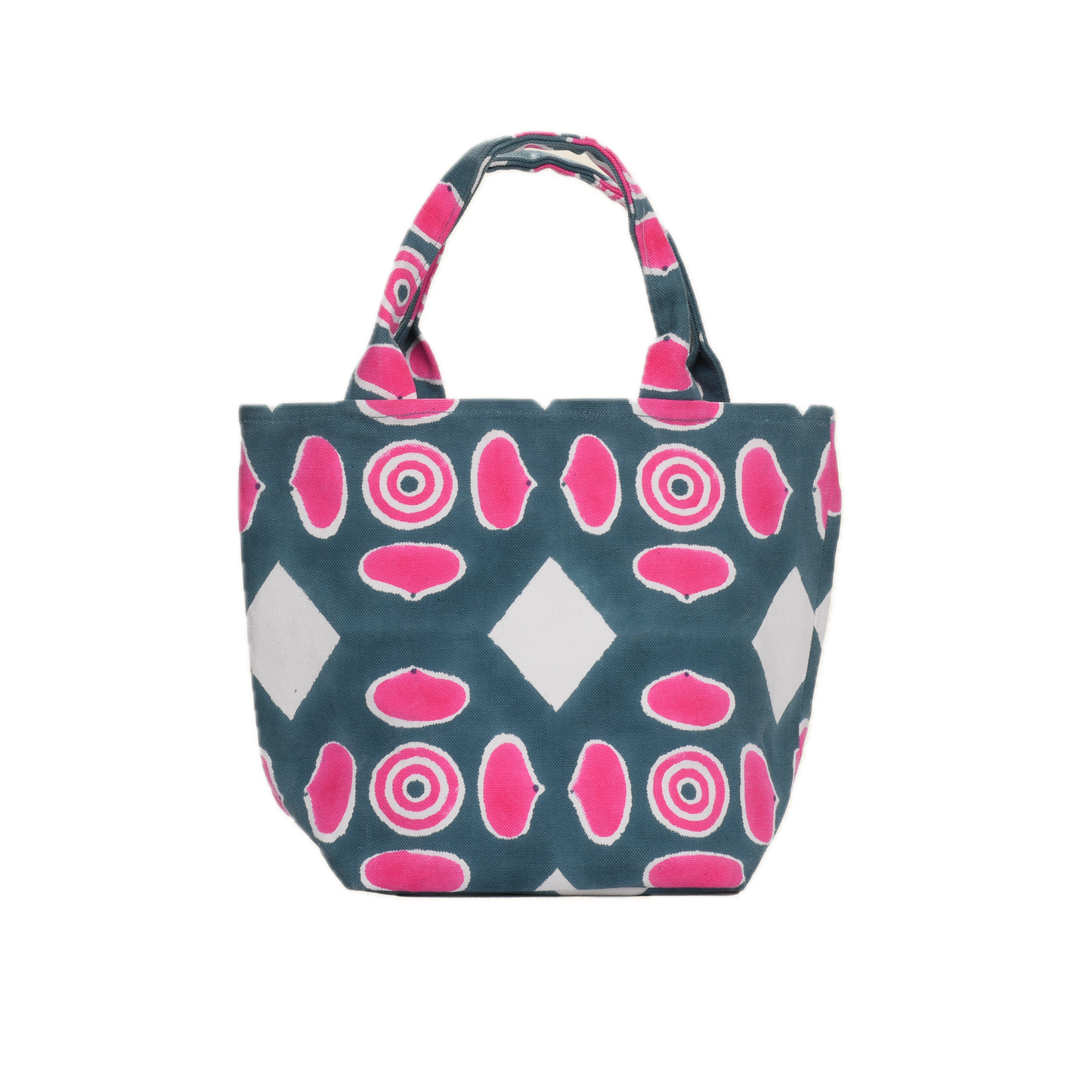 SZ BLOCKPRINTS Roma Tote in Button Print トートバッグ Roma Tote in Button Print | SZ Blockprints – SZ BLOCKPRINTS