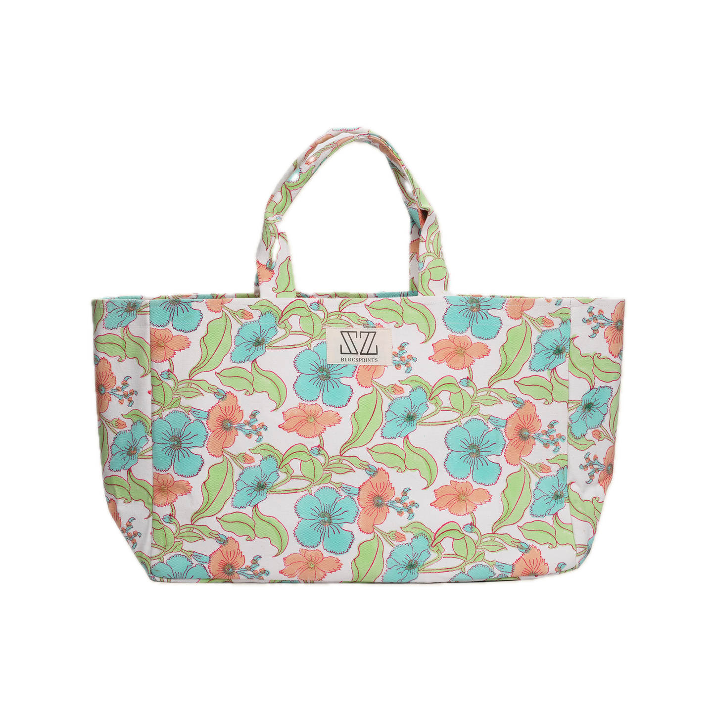 Shopper Tote in Flower Power Print