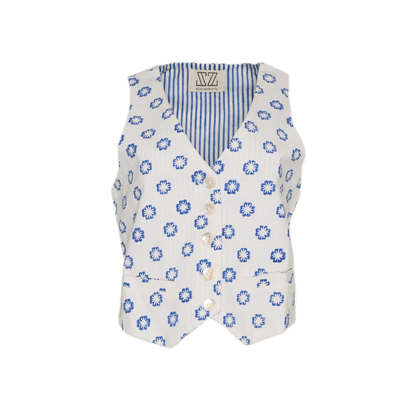 Suit Vest in Daffodil Print
