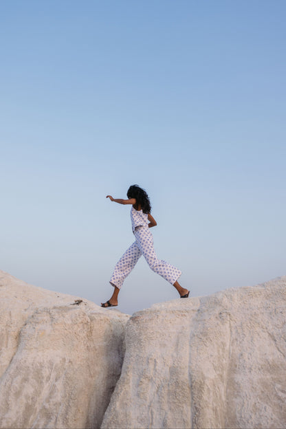 Final Sale: Disco Pants in Daffodil Print