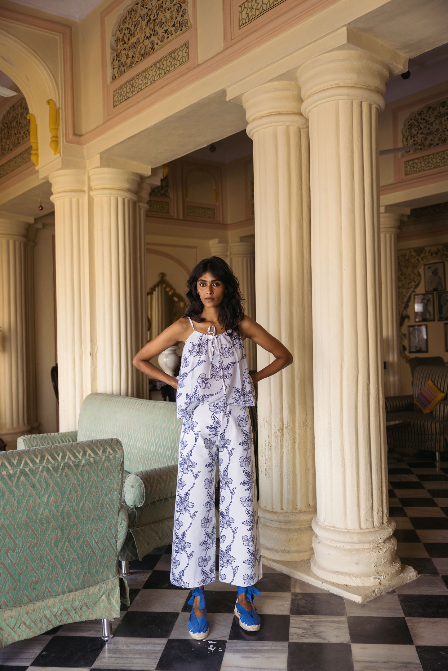 Final Sale: Disco Pants in Orchid Print