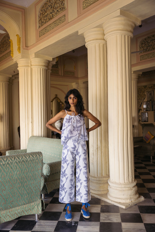 Disco Pants in Orchid Print