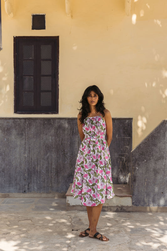Goa Dress in Flower Power Print
