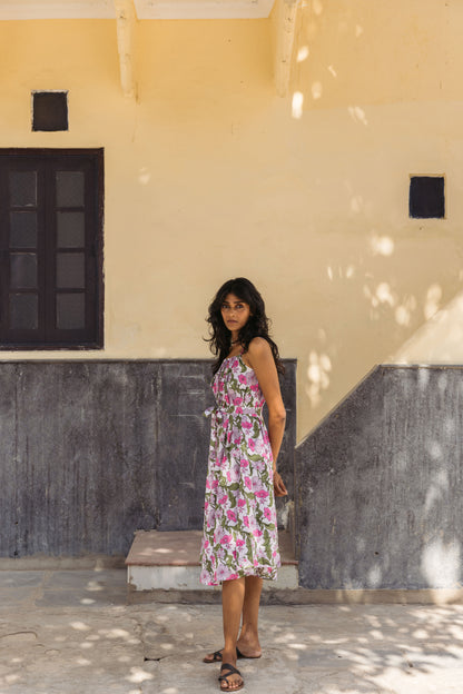 Goa Dress in Flower Power Print