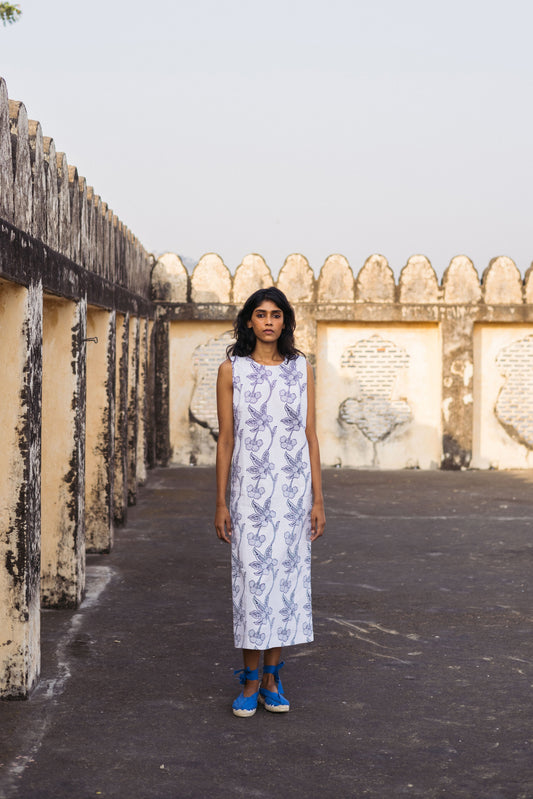 Rina Dress in Orchid Print