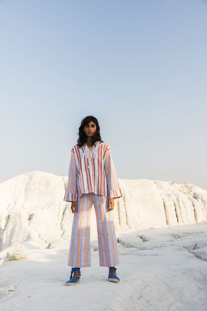 Disco Pants in Seaside Stripes