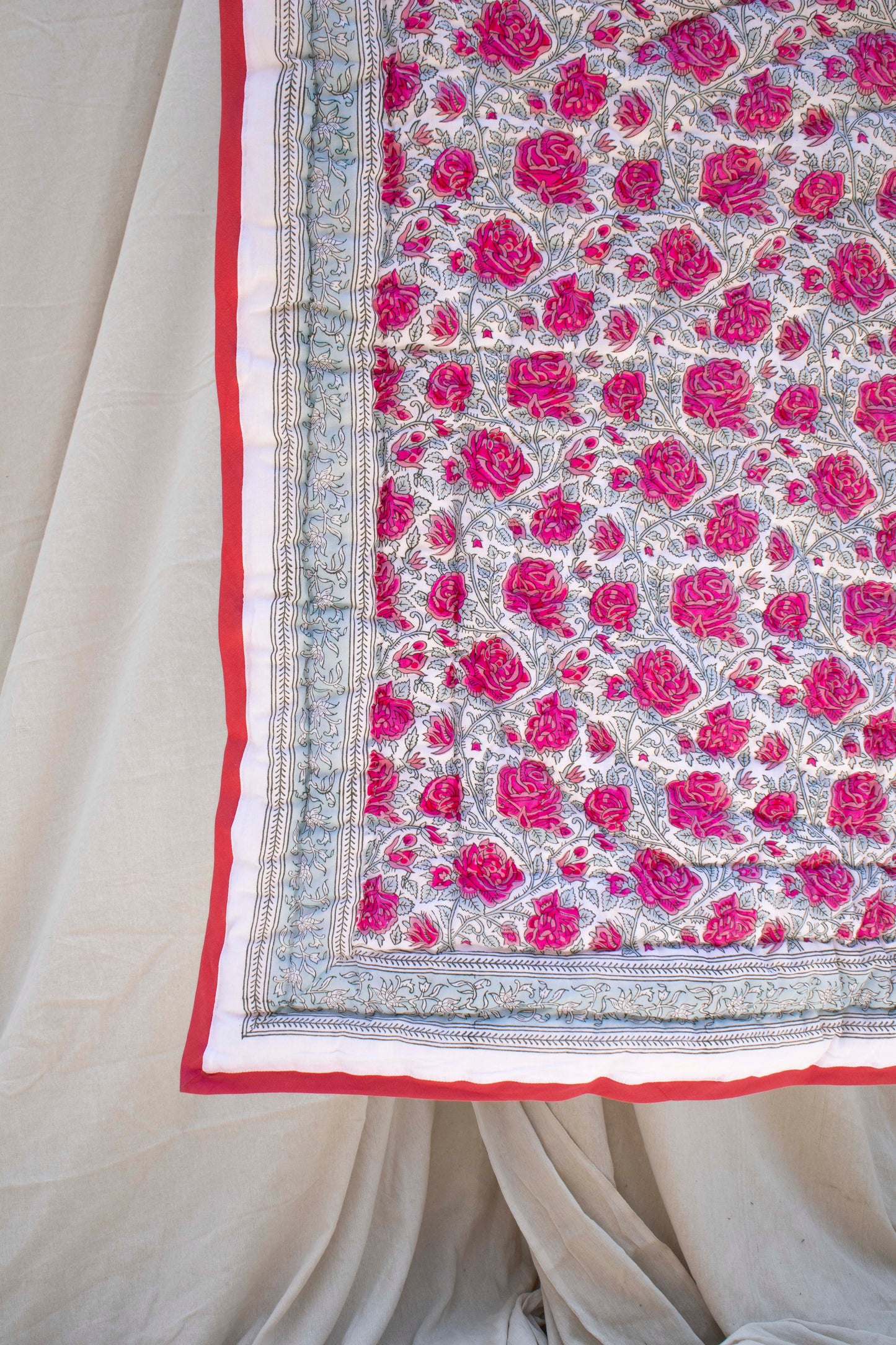 Baby Blanket in Rose Print