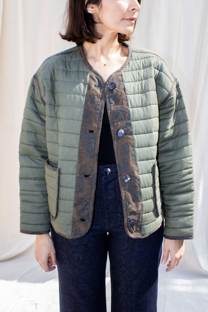Lazlo Jacket in Paisley Pipings