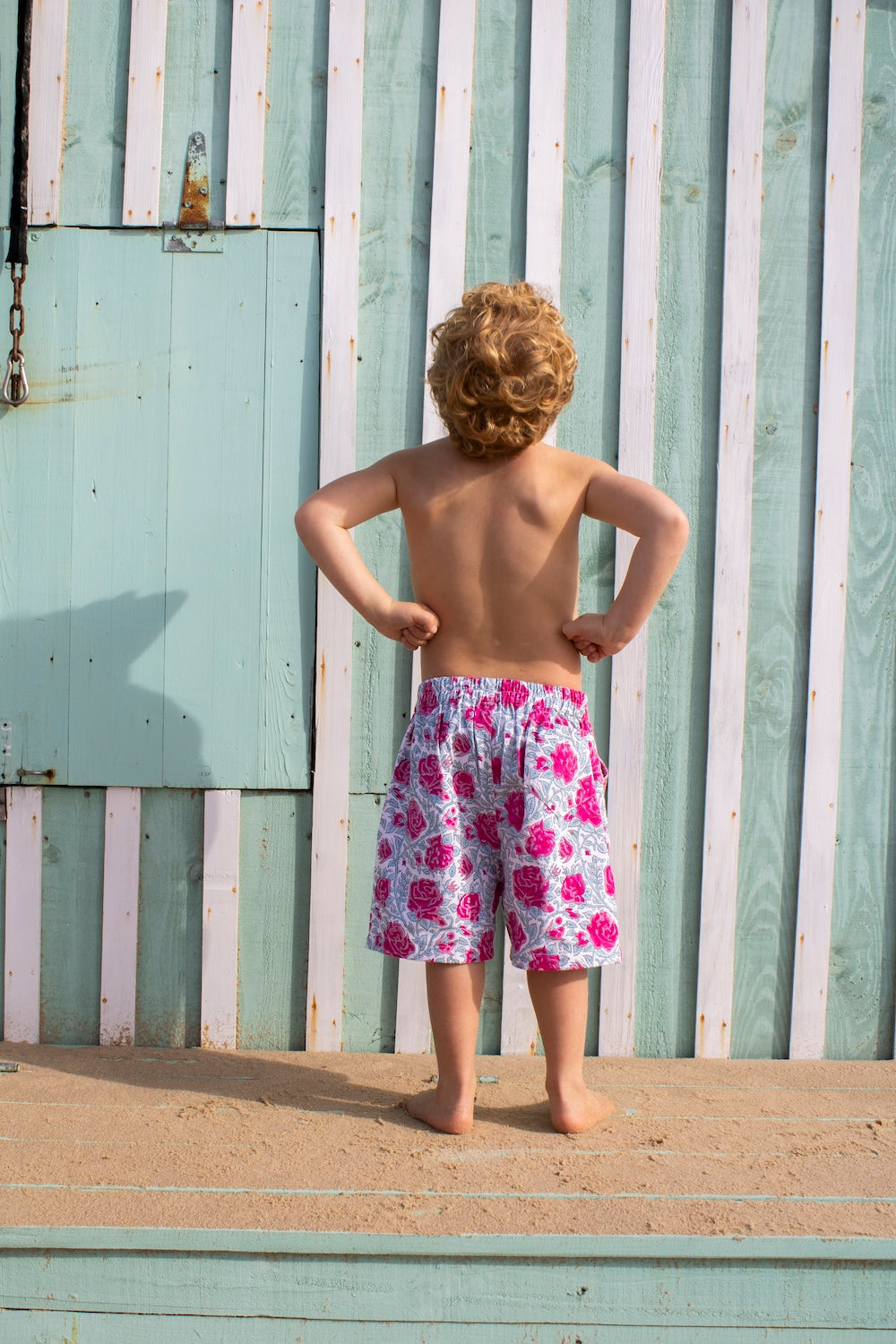 Kid's Short in Rose Print