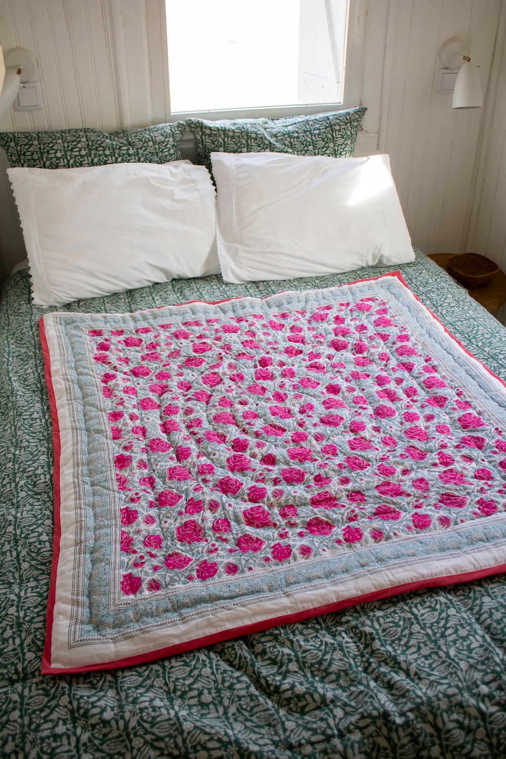 Baby Blanket in Rose Print