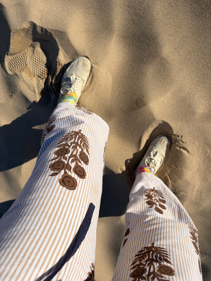 Disco Pant in Poppy Stamp