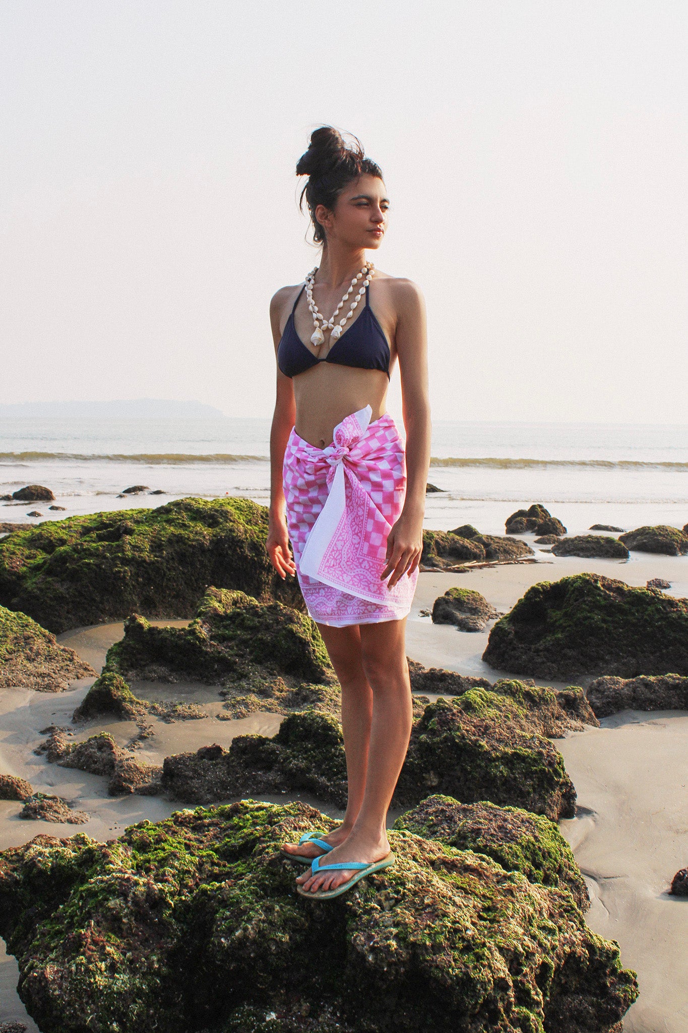 Sarong in Cotton Candy Pink