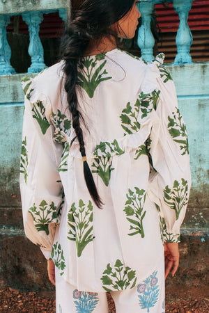 Clover Top in Oasis Green | SZ Blockprints – SZ BLOCKPRINTS
