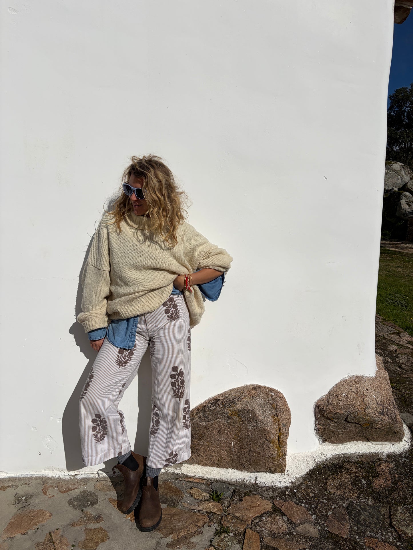 Disco Pant in Poppy Stamp