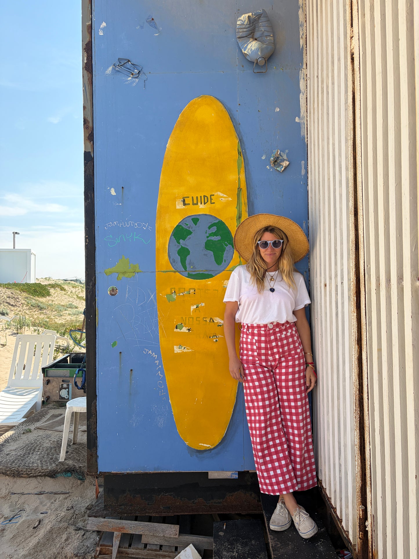 Painter Pant in Watermelon Gingham Print