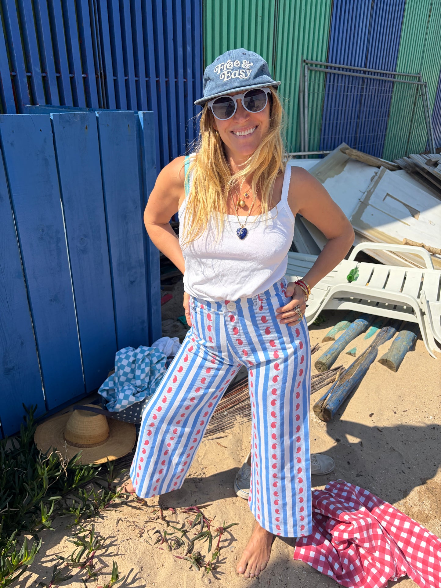 Disco Pants in Ribbon Print