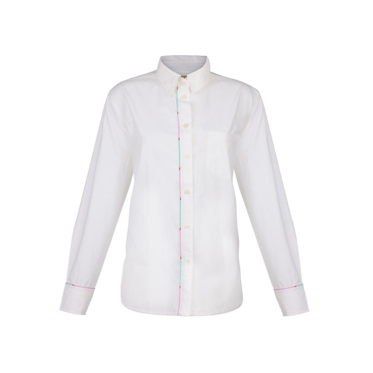 New York Shirt in Jai Stripe, Cyclamen
