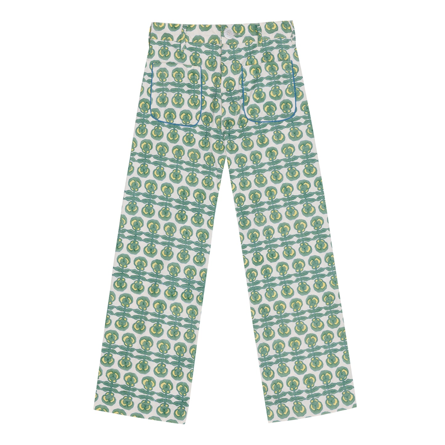 Summer Twill Painter Pant in Pansy Print