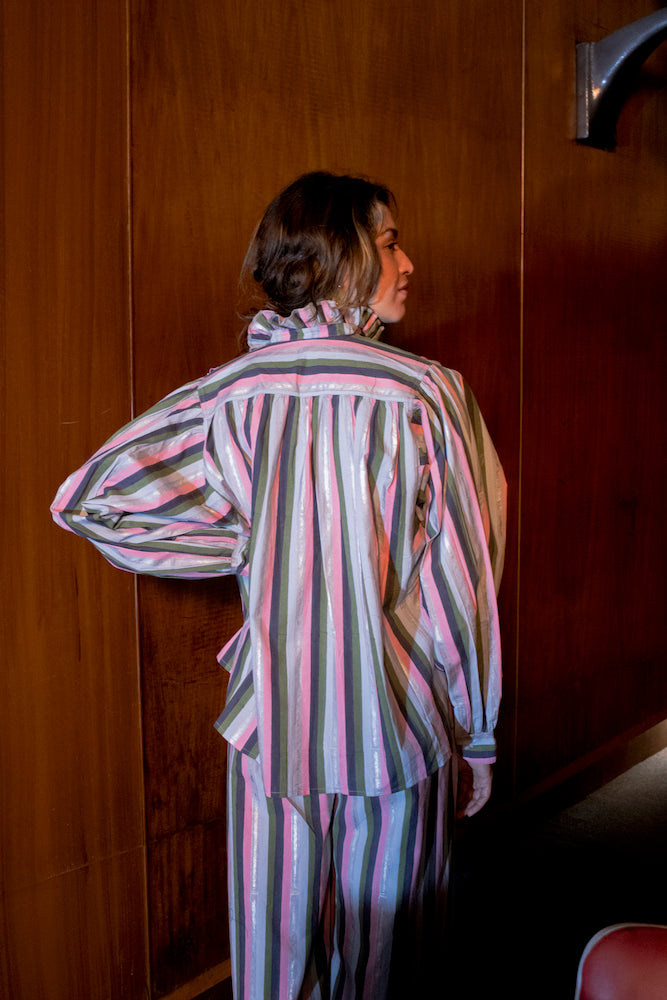 Final Sale: Kali Top in Multi Stripe