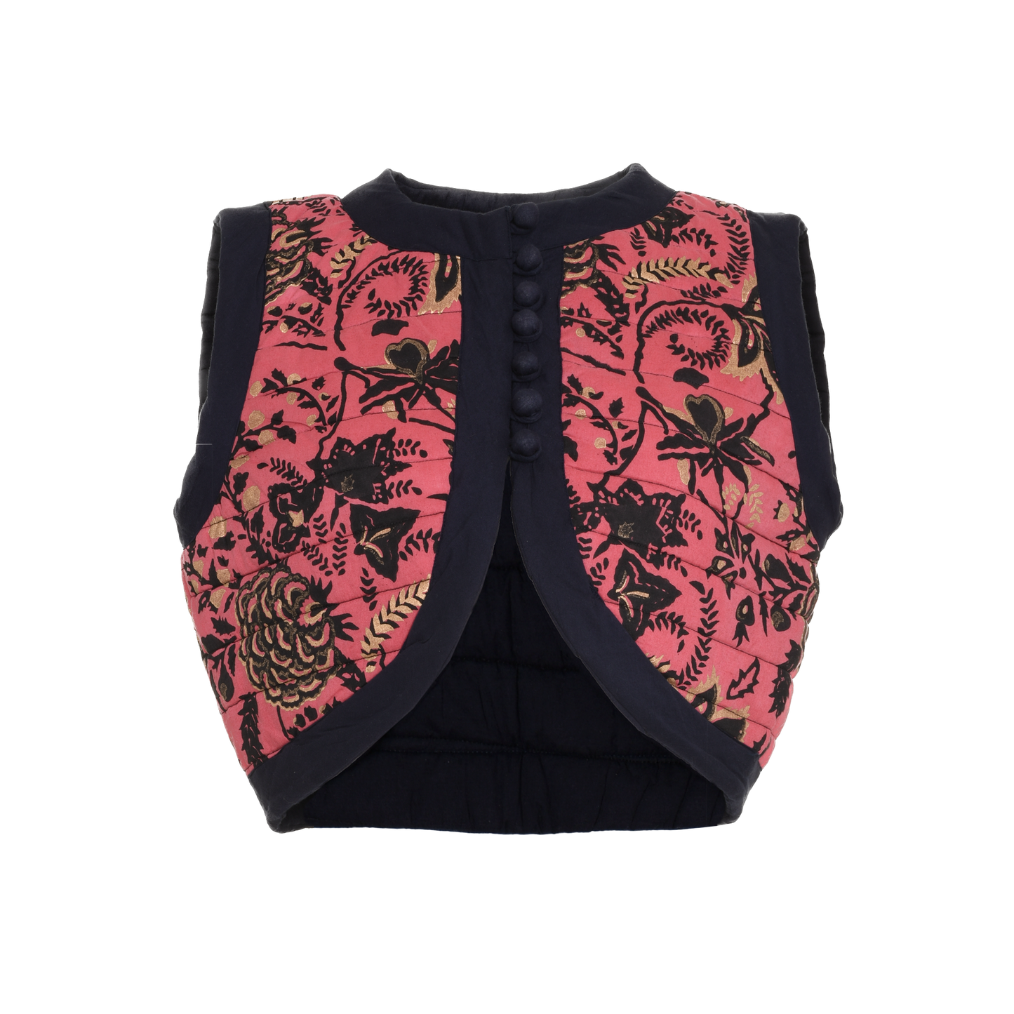 Final Sale: Bolero Vest in Big Phool Print