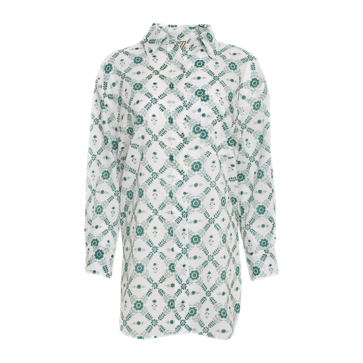 Final Sale: Oversized Button Down in Chakri Print