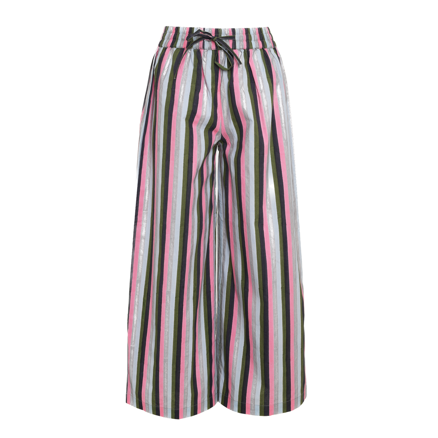 Final Sale: Drawstring Pants in Multi Stripe