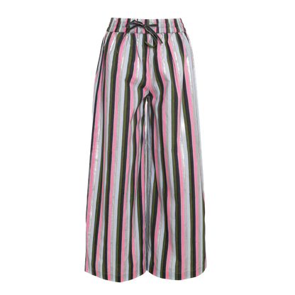 Final Sale: Drawstring Pants in Multi Stripe