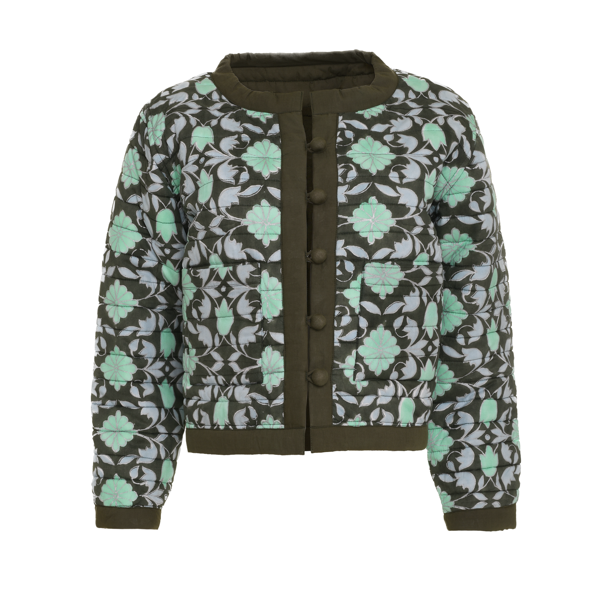 SZ Blockprints QUILTED VEST POPPY SZ Blockprints QUILTED VEST POPPY