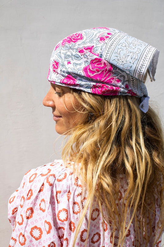 Bandana in Rose Print