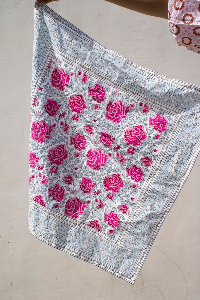 Bandana in Rose Print