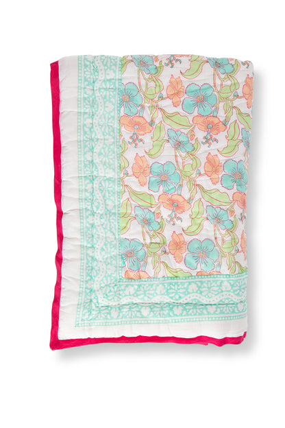 Baby Blanket in Flower Power Print