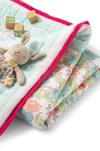Baby Blanket in Flower Power Print