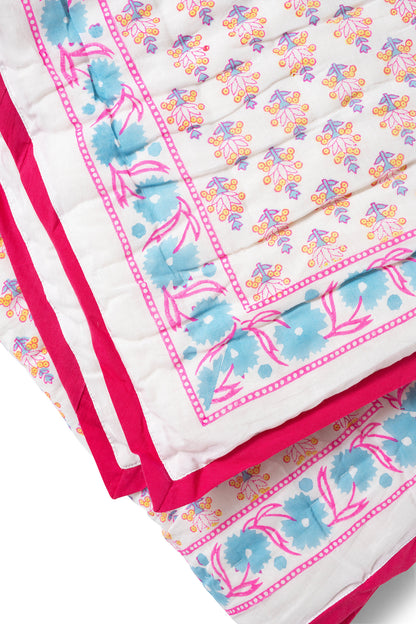 Baby Blanket in Berry Print