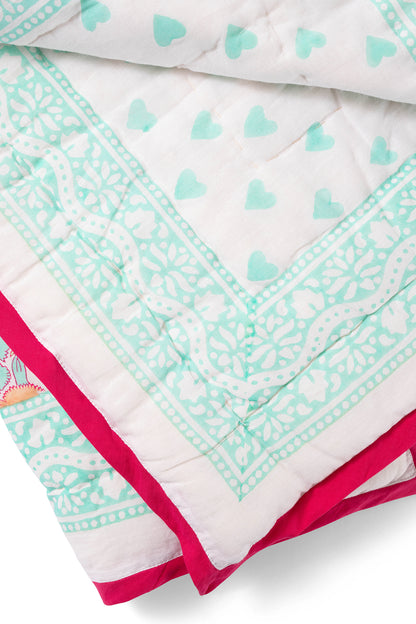 Baby Blanket in Flower Power Print