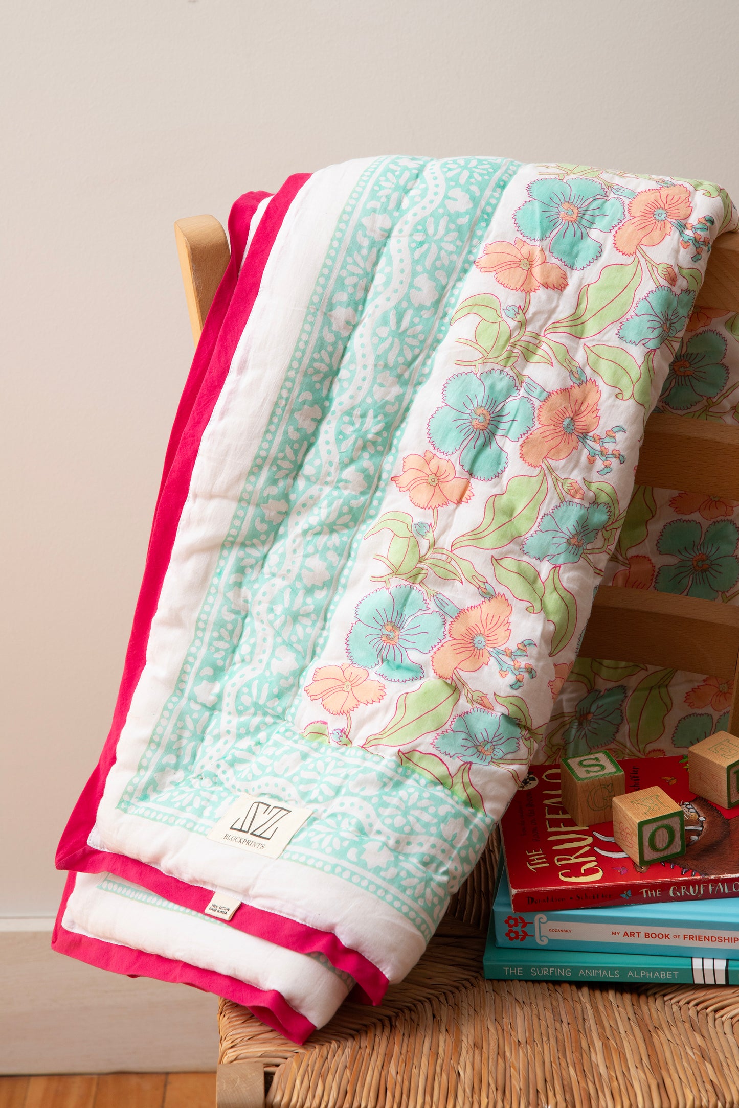 Baby Blanket in Flower Power Print