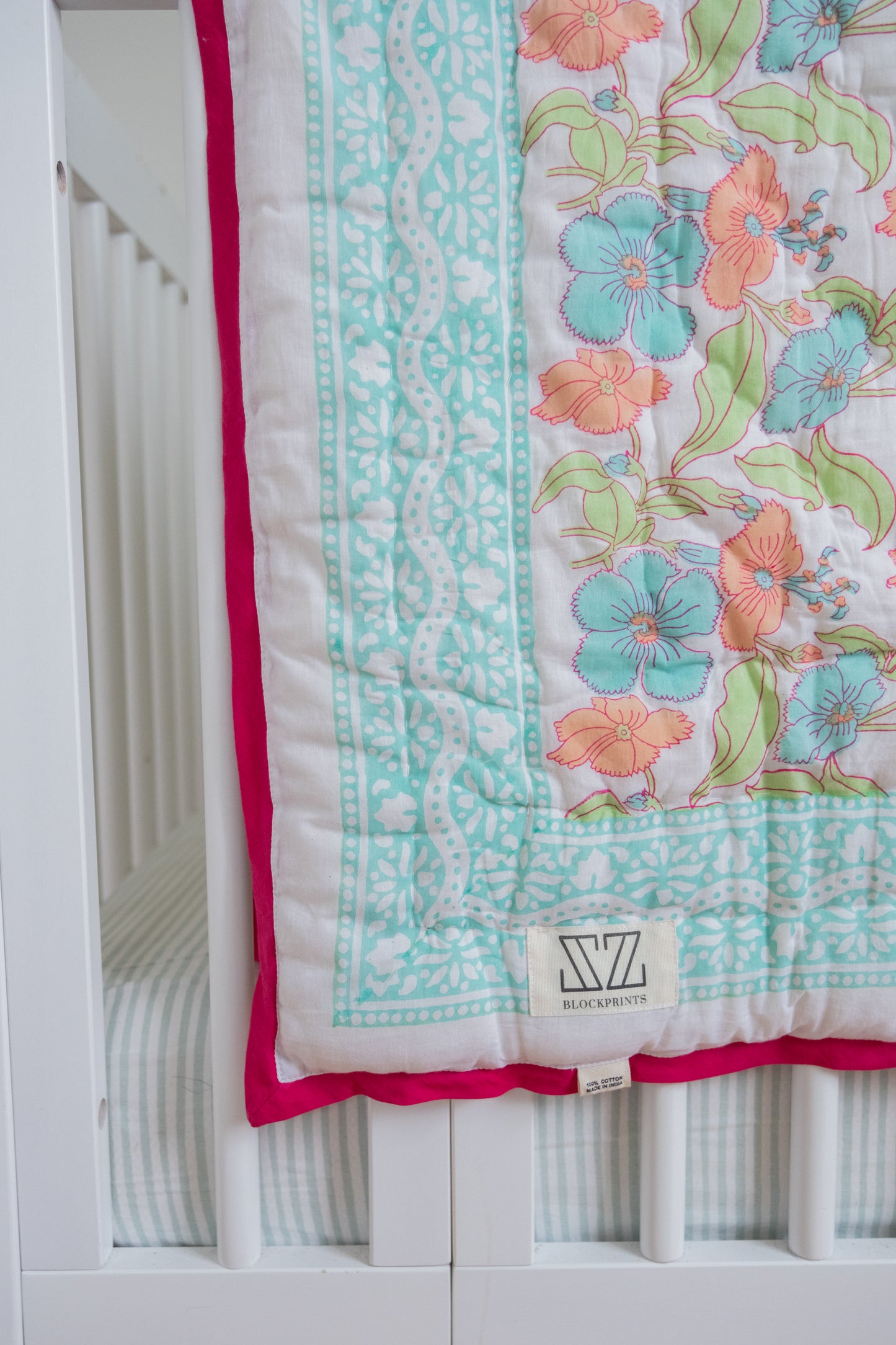 Baby Blanket in Flower Power Print