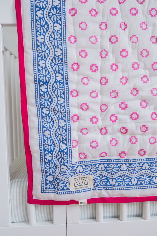 Baby Blanket in Daffodil Print