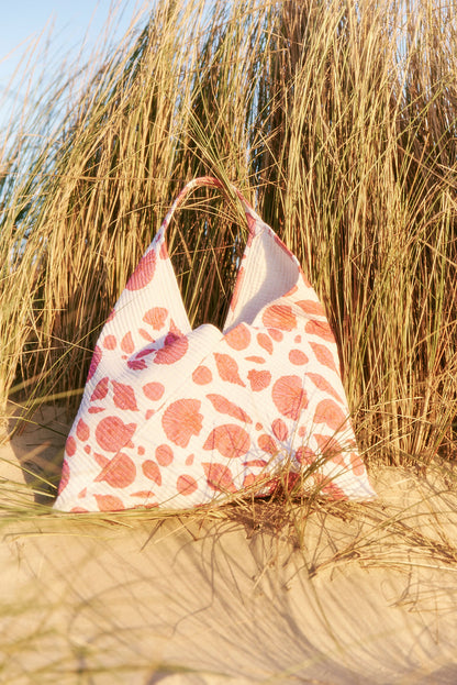 Boho Bag in Sea Shell on Thin Stripe